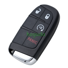 For Fiat 3+1 button remote key with 433Mhz PCF7953M /PCF7945 4A HITAG AES HITAG AES Chip FCC ID:M3N-40821302