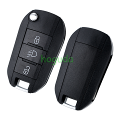 Peugeot 3 button remote key blank with HU83 blade without lg