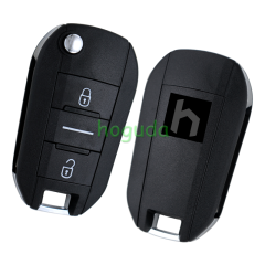 Peugeot 3 button remote key blank with HU83 blade