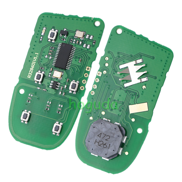 For Fiat 3+1 button remote key with 433Mhz PCF7953M /PCF7945 4A HITAG AES HITAG AES Chip FCC ID:M3N-40821302