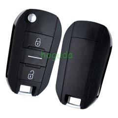 Peugeot 3 button remote key blank with HU83 blade without lg