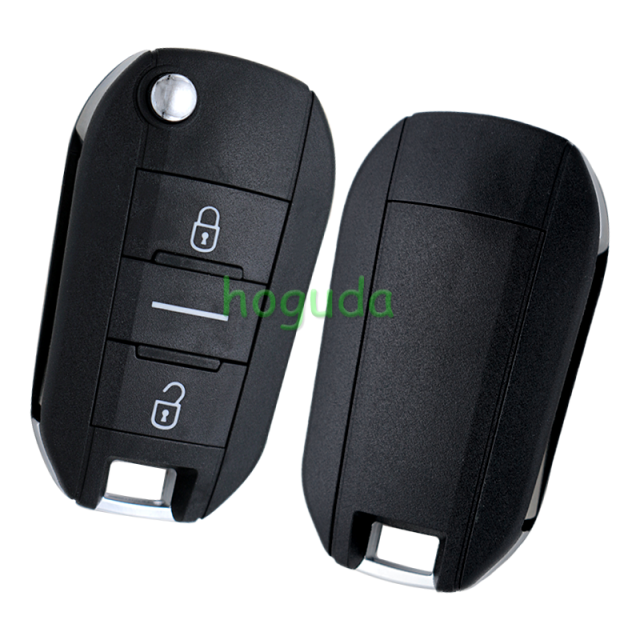 Peugeot 3 button remote key blank with HU83 blade without lg