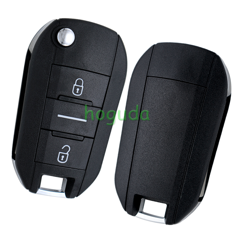 Peugeot 3 button remote key blank with HU83 blade without lg