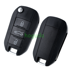 Peugeot 3 button remote key blank with HU83 blade without lg