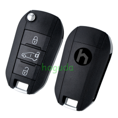 Citroen 3 Button Remote Key with 433MHz and HITAG AES 4A Chip