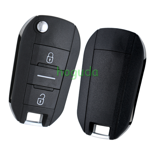 Peugeot 3 button remote key blank with VA2 blade without lg