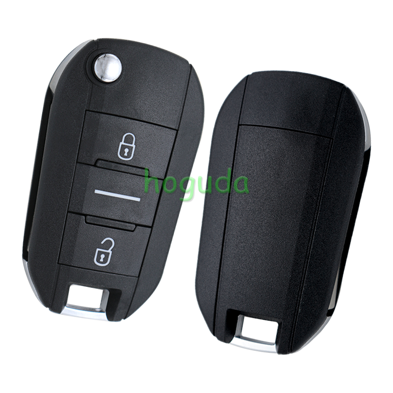 Peugeot 3 button remote key blank with VA2 blade without lg