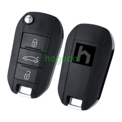 Peugeot 3 button remote key blank with VA2 blade