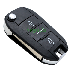 Peugeot 3 button remote key blank with HU83 blade