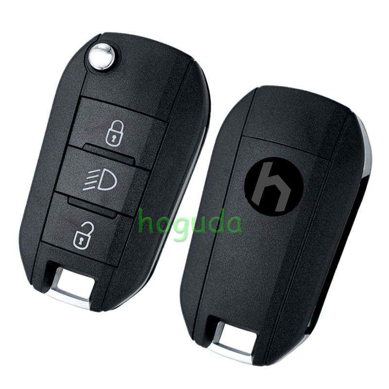 Citroen 3 Button Remote Key with 433MHz and HITAG AES 4A Chip