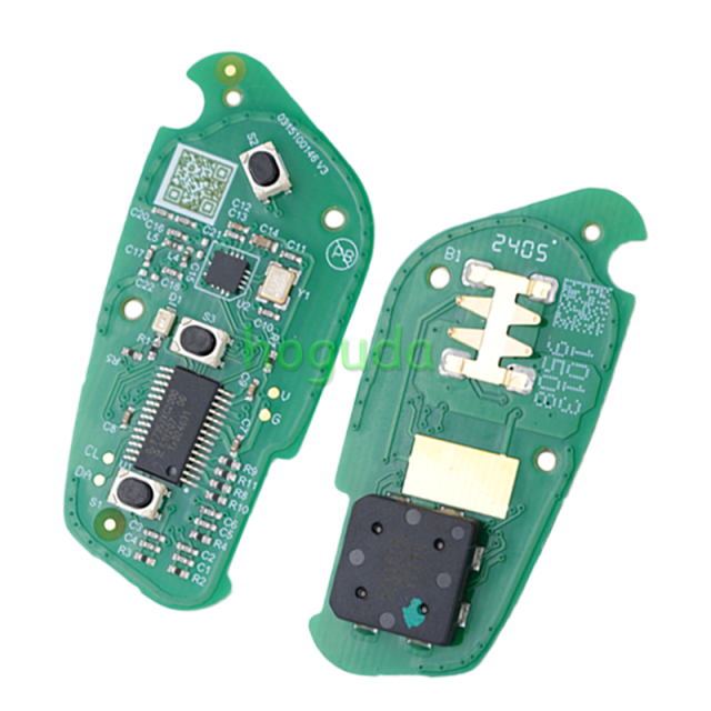 Original MG HS 3 button Smart Remote Key with 433MHz 10963398-RMK with Red line color