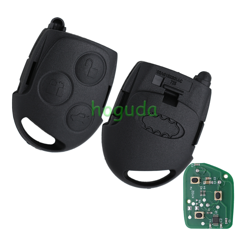 For Ford Focus 3 button remote control with 433mhz