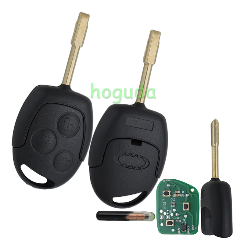 For Ford Mondeo 3 button Remote key with 4D60 chips and 433mhz