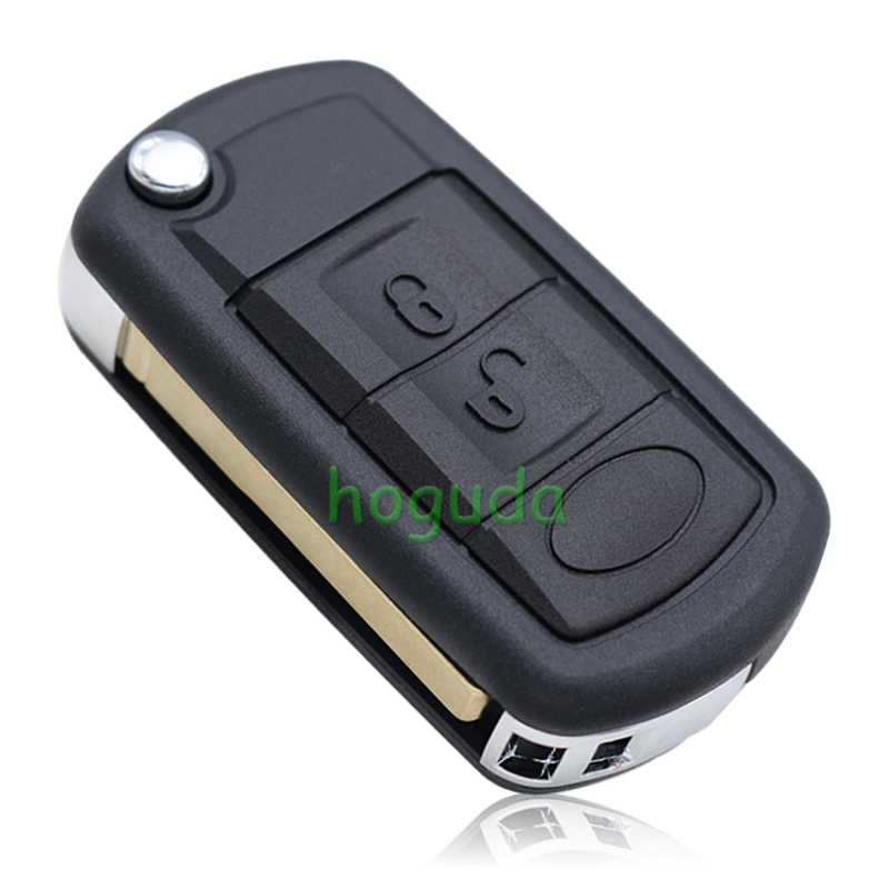For Landrover 3 button  flip remote key blank with HU101 blade without logo