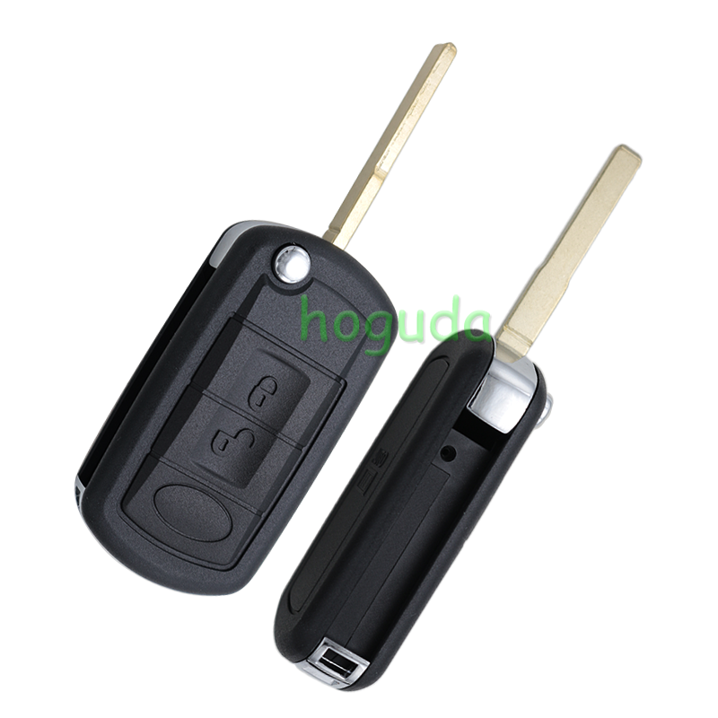For Landrover 3 button  flip remote key blank with HU101 blade without logo