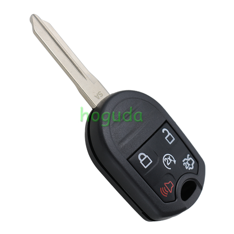 For ford 5 button remote key with 433.92MHz  FSK without 4D63 CHIP P/N: BB5T-15K601-BA OEM:164-R7999