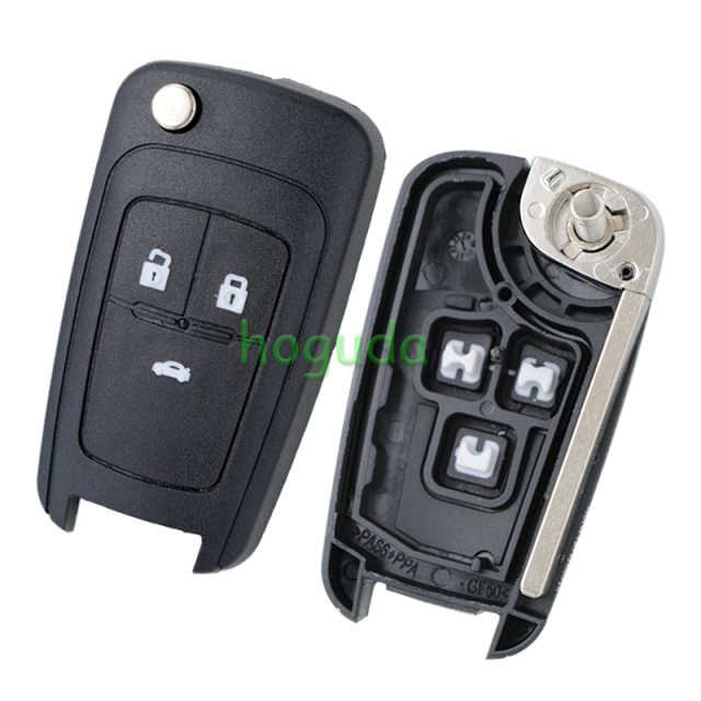 For Chevrolet 3 button remote key blank