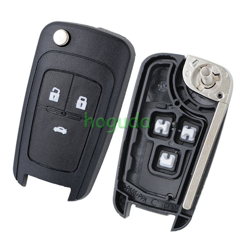 For Chevrolet 3 button remote key blank