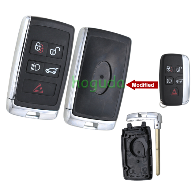 For Landrover 5 button modified smart remote key blank