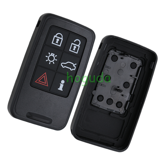 For Volvo smart keyless 6 button remote key with 868mhz, with PCF7945 chip used on Volvo S60,XC70,S80,XC90,XC60,V60 from 2008.