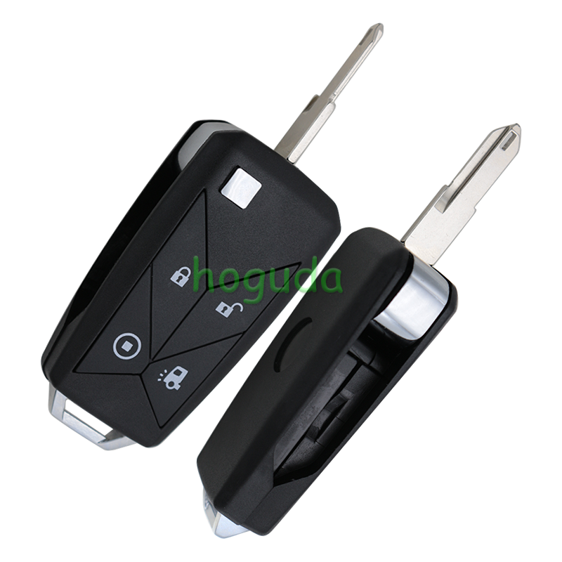 Renault 4 button Truck Key shell