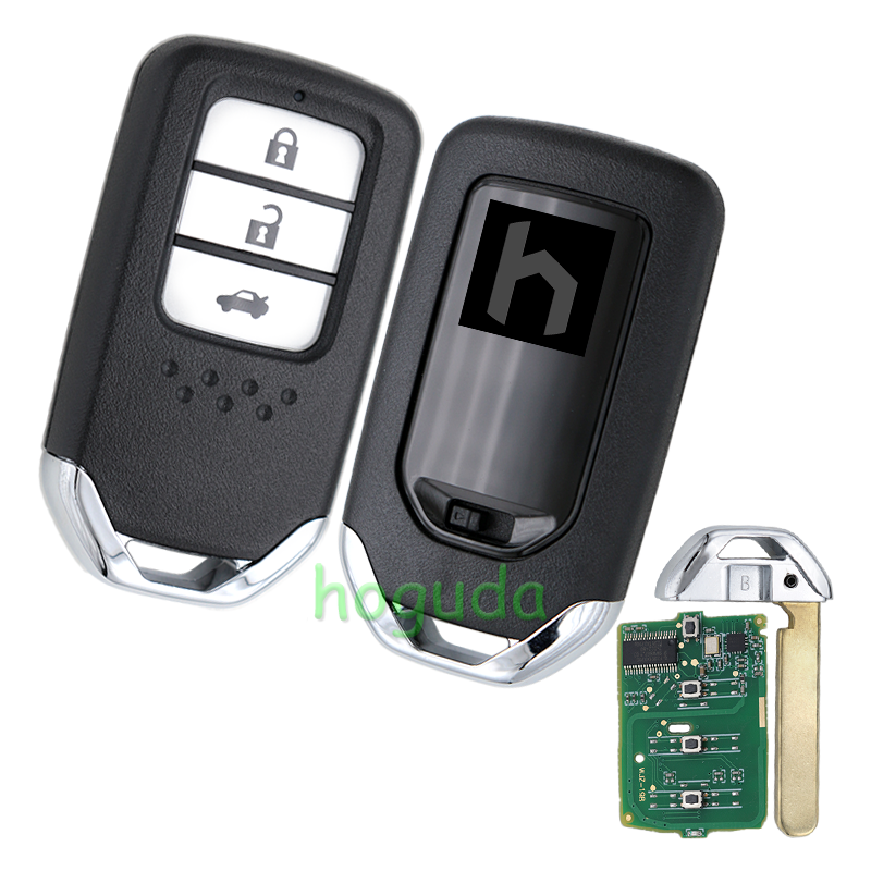For Honda Vezel XR-V keyless smart 3 button remote key  with 434mhz 47chip