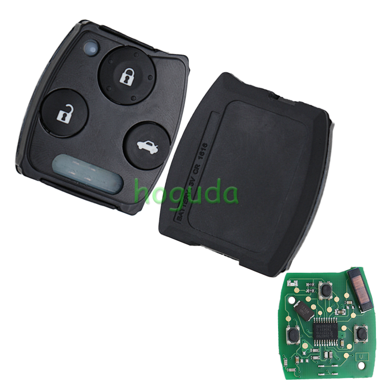 For Honda City 3 button remote with 433MHZ  with PCF7961 chip