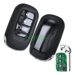 For Honda 3 button Smart Remote Car key with 433MHZ 4A Chip  FCC ID : KR5TP-4