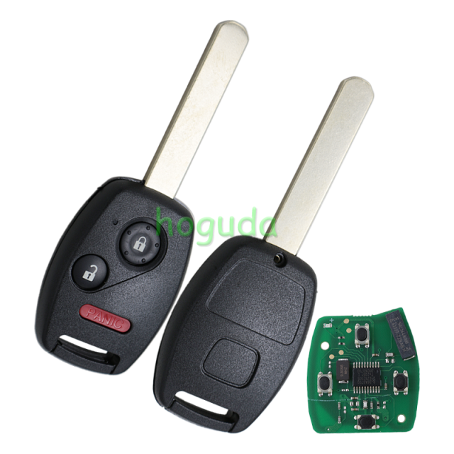 For Honda 2+1 button remote key with 313.8Mhz  ID46 chip FCCID:N5F-S0084A