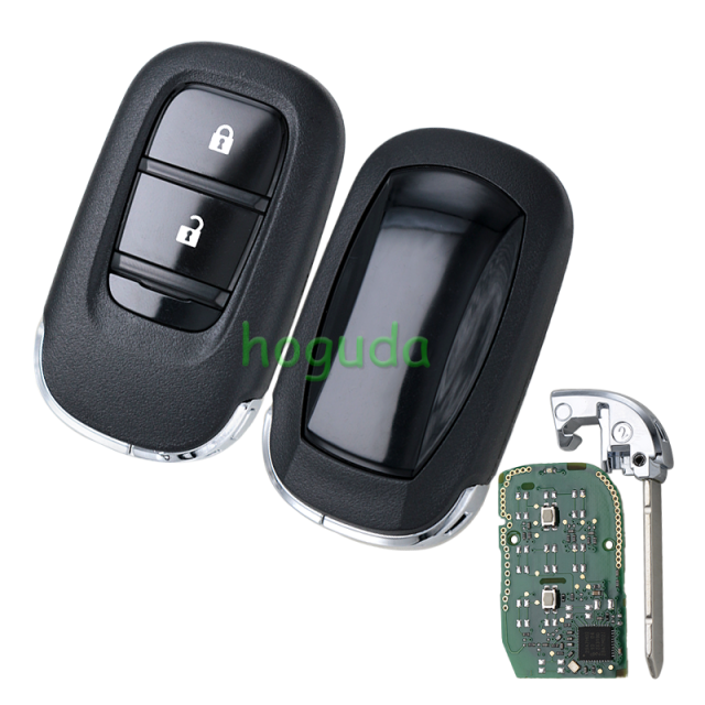 For Honda 2 button Smart Remote Car key with 433MHZ 4A Chip  FCC ID : KR5TP-4