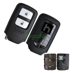 Original For  Honda 2 Button remote key with 313.8mhz  7214-T5C-J01 ，the rear cover is blue
