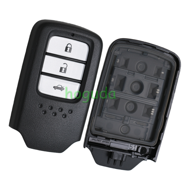 Original For Honda 3 button remote key with 433.92MHZ with 47 chip