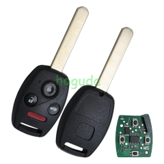 For Honda 3+1 button remote key with  313.8Mhz  ID46 chip FCCID:N5F-S0084A