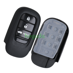 For Honda 3 button Smart Remote Car key with 433MHZ 4A Chip  FCC ID : KR5TP-4