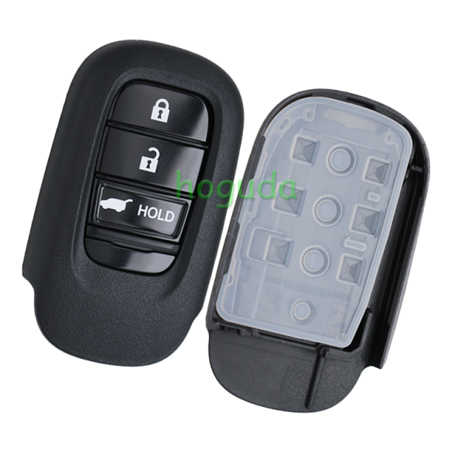 For Honda 3 button Smart Remote Car key with 433MHZ 4A Chip  FCC ID : KR5TP-4