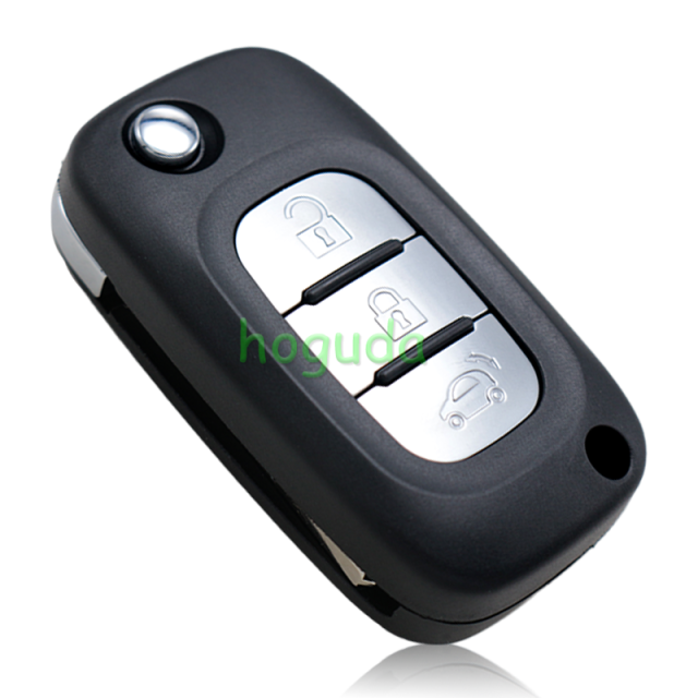 For Benz smart 3 button remote key blank without logo