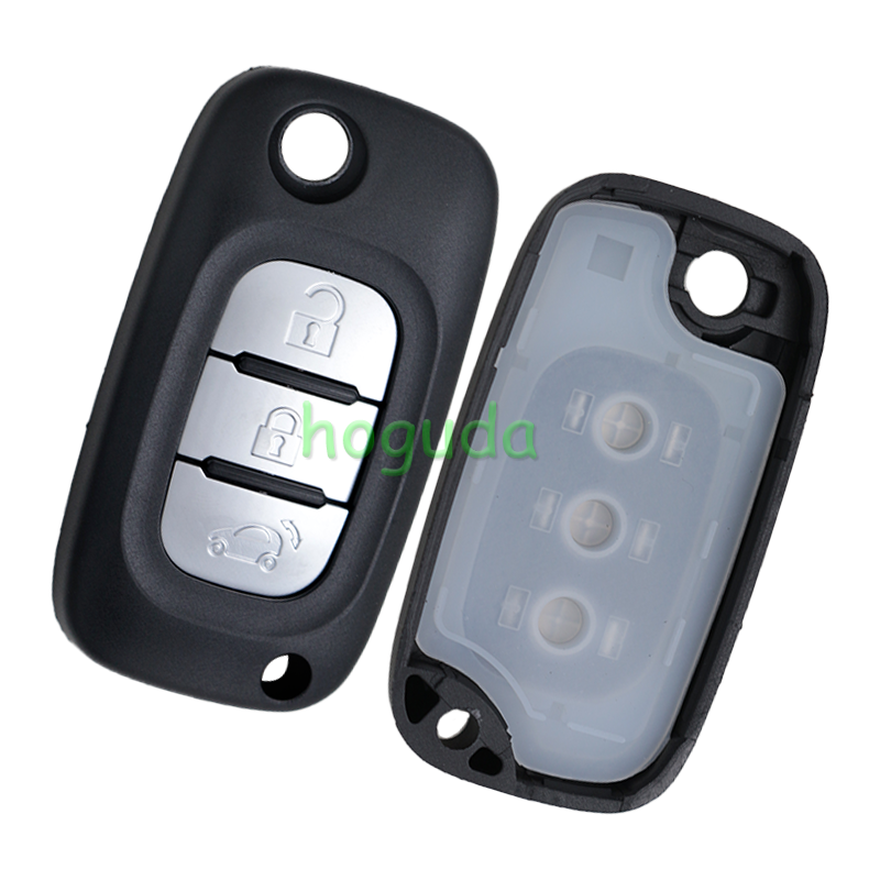 For Benz smart 3 button remote key blank without logo