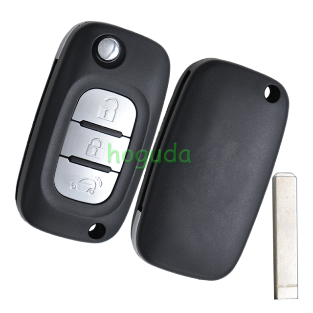 For Benz smart 3 button remote key blank without logo