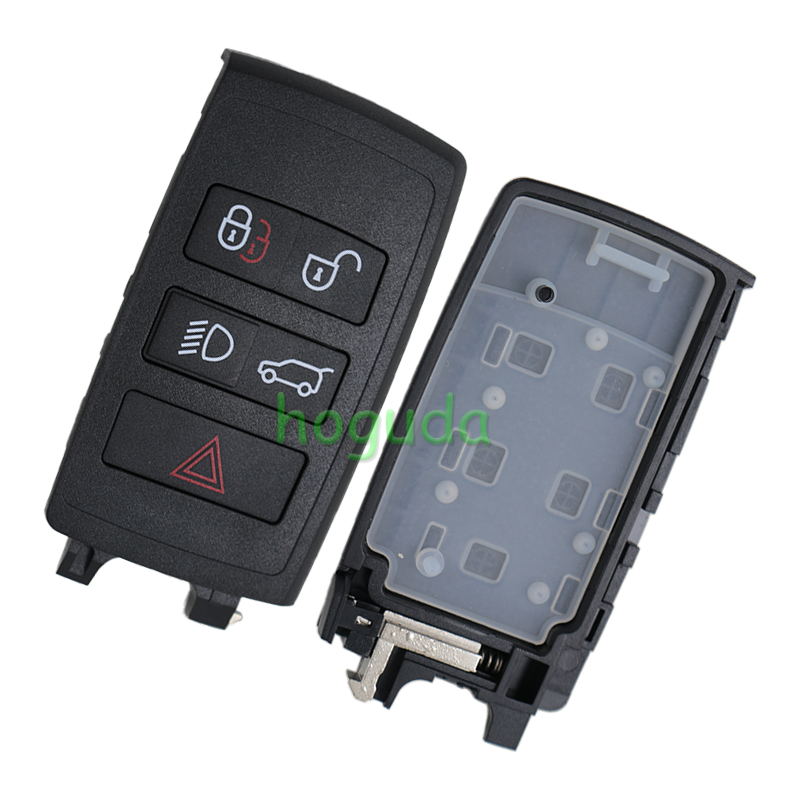 For Landrover modified 4+1 button smart remote key with Keyless Go Feature and Pcf7953 Transponder and 315Mhz