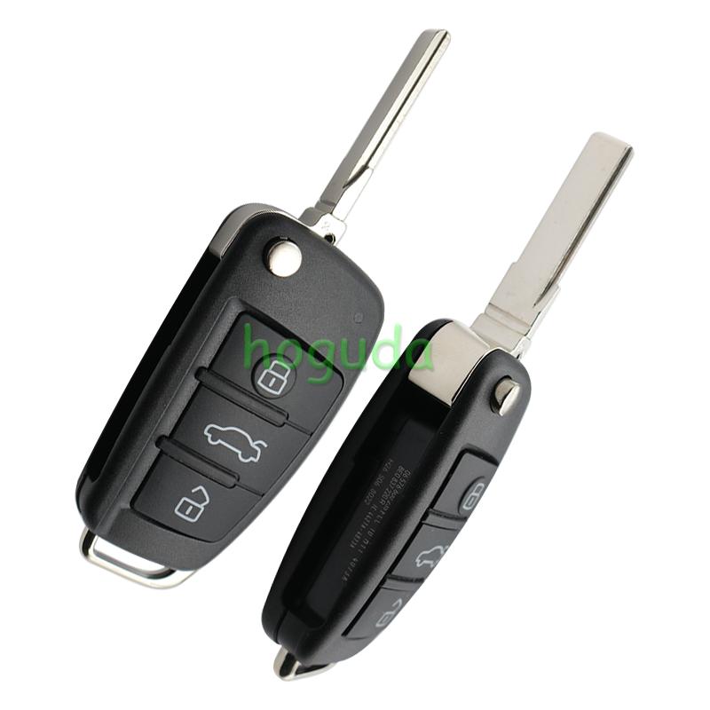 For Audi 3 button Keyless Go smart remote key with 8E Chip 8684MHZ for choice 4F0837220AF