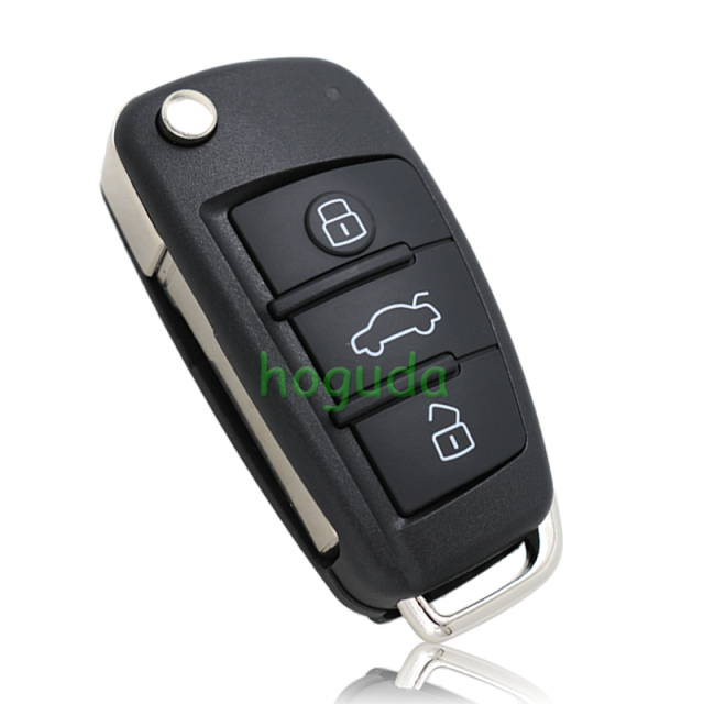For Audi 3 button Keyless Go smart remote key with 8E Chip 8684MHZ for choice 4F0837220AF