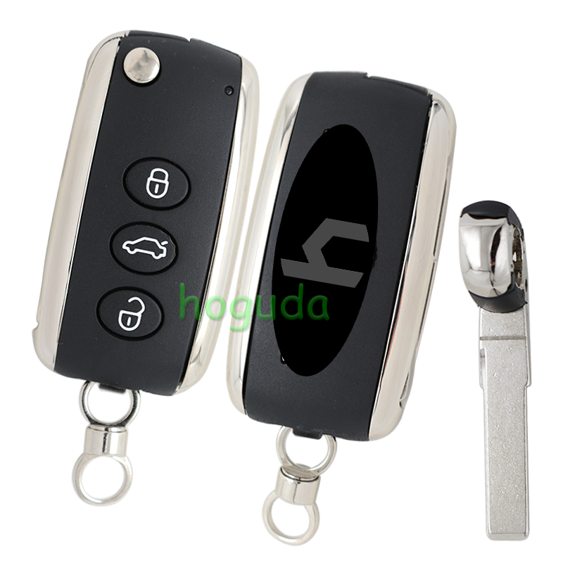 For Bentley high quality   3 button remote key blank