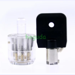 Plum Lock Transparent Tubular Lock Cylinder Visible Pick Cutaway Practice View Padlock Training Skill For Locksmith