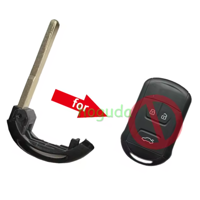 For Chery OEM 3 button Smart Remote Key with 434Mhz FSK ID46 HITAG2 7953 Chip