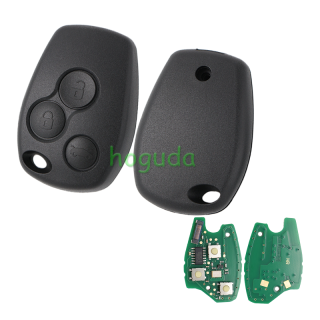 After market For Renault Clio3/Kangoo/Trafic 3 button remote key with 433Mhz and  ID46 Original PCF7946  (before 2008 year)