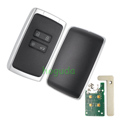 For Renault Megane4 Talisman Espace5 4 button Smart Remote key keyless card with 433mhz  PCF7953M chip CMIIT ID:2014DJ3371