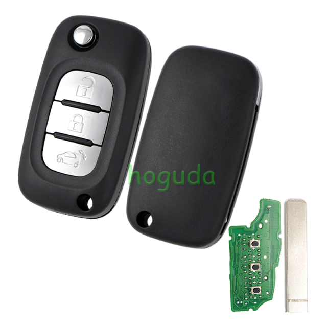 For Renault 3 button remote key with 434mhz PCF7961M chip