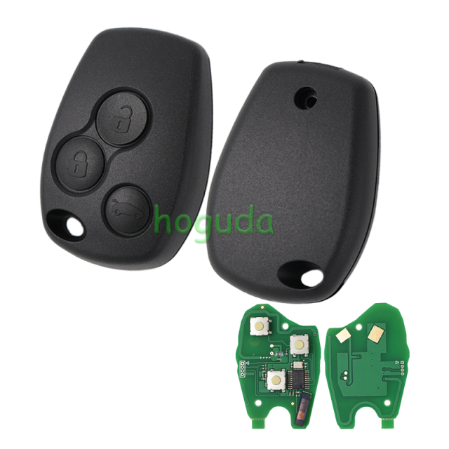 For Renault Clio3/Kangoo/Trafic 3 button remote key with 433Mhz and ID46 PCF7946 (before 2008 year)