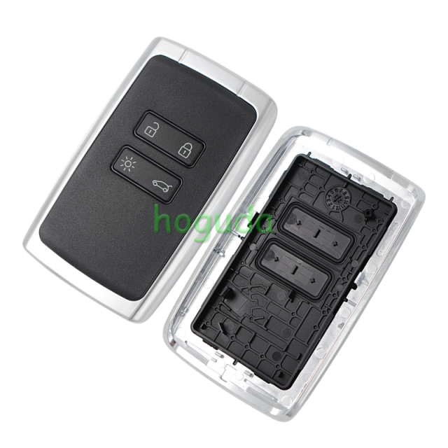 For Renault Megane4 Talisman Espace5 4 button Smart Remote key keyless card with 433mhz  PCF7953M chip CMIIT ID:2014DJ3371