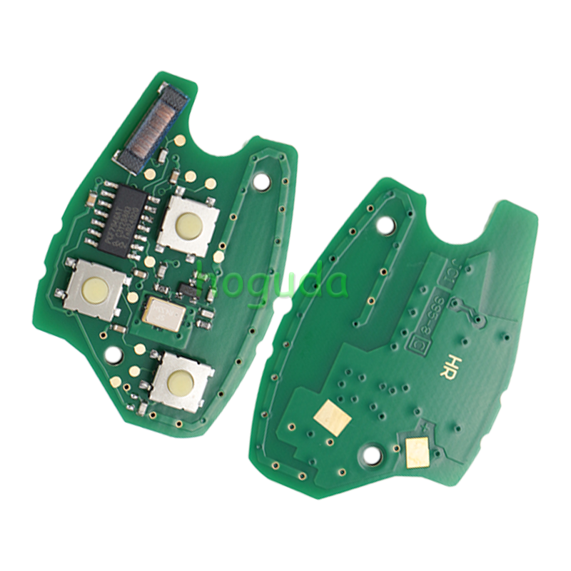 After market For Renault Clio3/Kangoo/Trafic 3 button remote key with 433Mhz and  ID46 Original PCF7946  (before 2008 year)